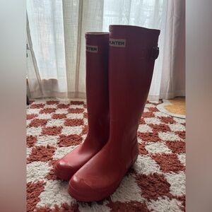 Hunter Original Red Boots size 7